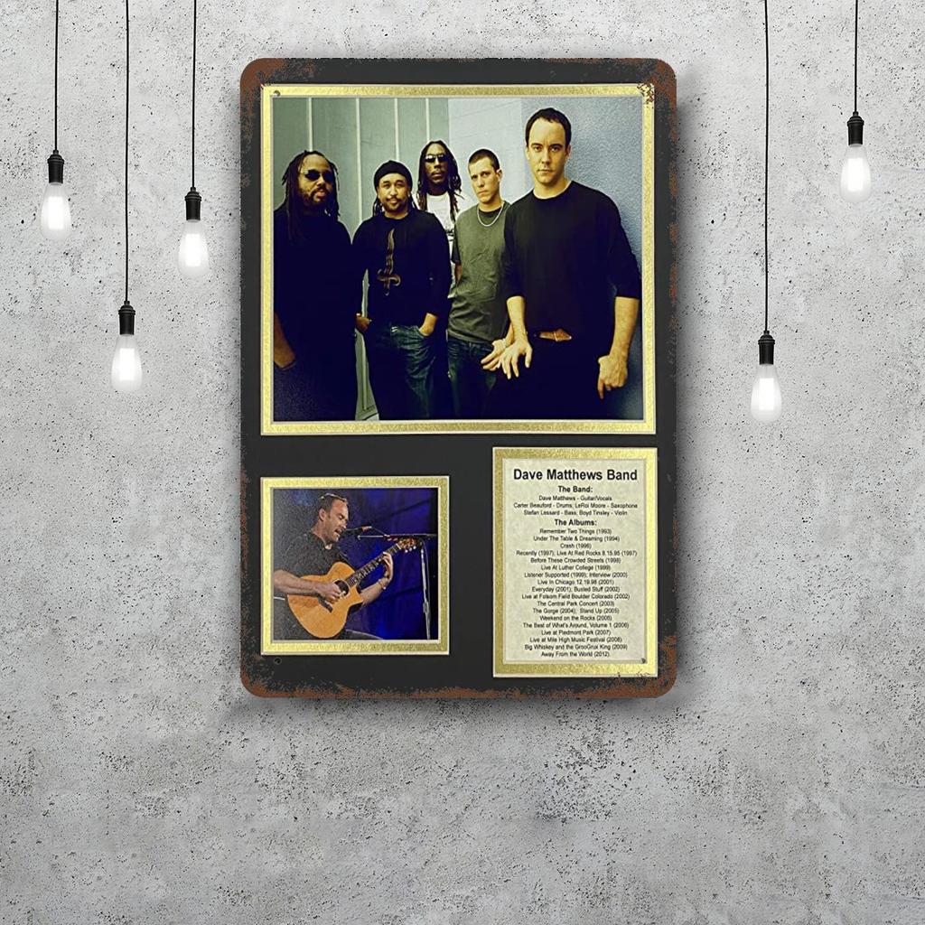 Dave Matthews Band Metallschilder Wanddeko Vintage Blechschilder Captain Metallposter Dekor für Bar Pub Club Wanddekoration