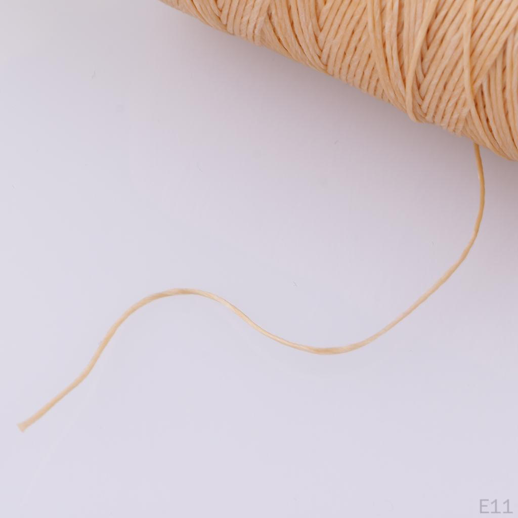 0,8 mm Rund, Starkes Nähgarn, Gewachst