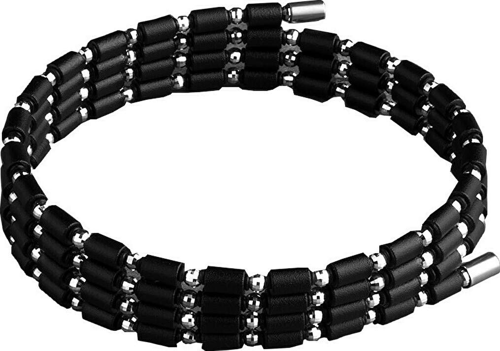 

Coreforce Loop White Gold 14K Magnetic Worn by Pro Golfer Tsuneyuki Sport Powerful [COREFORCE] Bracelet, Nakajima, Men s Bracelet, High-Quality, чорний