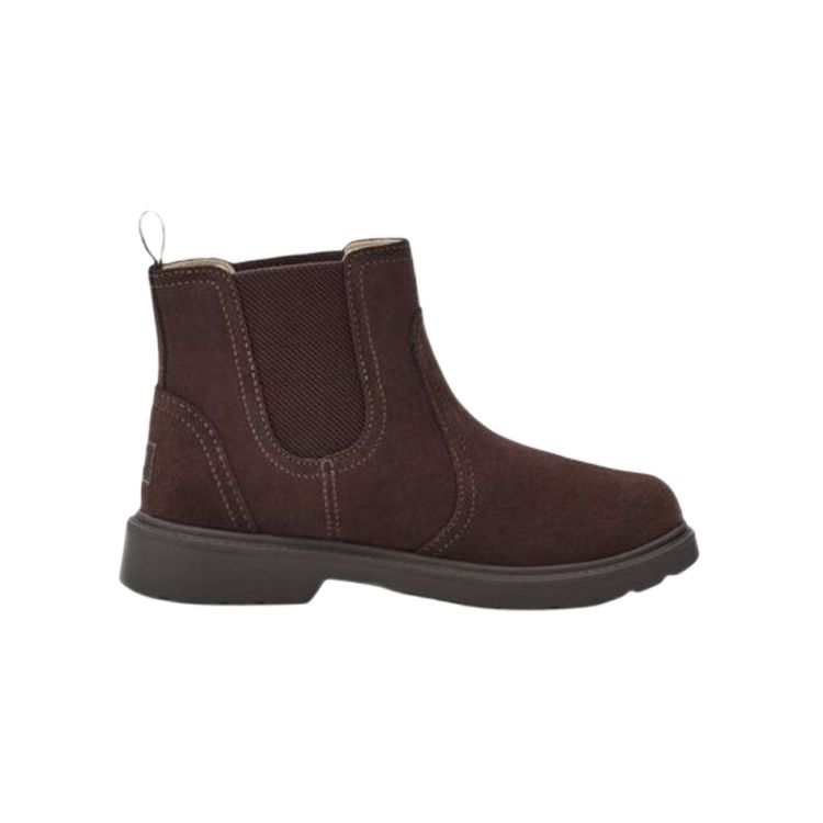 UGG Kids  Suede Borden Elastic Non-Slip Low Chelsea Boots Kids Boots Brown 1120948T-STSD