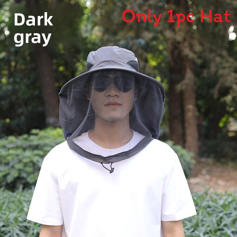 Outdoor Mosquito Net Hat With Sun Protection For Fishing Enthusiasts