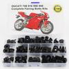 Passer til Ducati 748 916 996 998 Motorsykkel Tilbehør Full Kåpe Bolter Sett Skiver Festeklips Muttere Skruer Stål