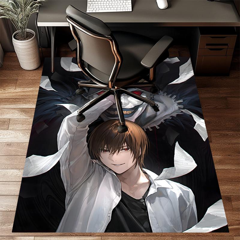D-Death Note2Printed Area Rug Carpet for Bedroom Living Room Home Decor Rugs Mat Non Slip Mat Rug for Bedside