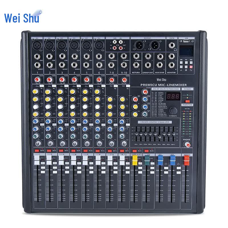 Professional 10-Channel USB Audio Mixer (CN Version)