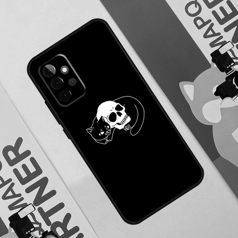 Witch Black Cat Case For Samsung Galaxy A36 A35 A55 A06 A16 A26 A56 A53 A32 A52 A33 A13 A14 A34 A54 A17 A15