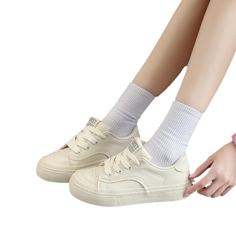 Plátěné boty pro ženy Podzimní Nové Všestranné Prodyšné Boty na běžecké prkno Ležérní boty pro studentky pro ženy