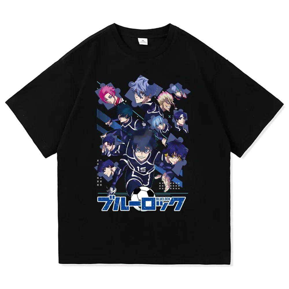 Anime T-shirt Casual Fashion Printed Loose Round Neck T-shirt Fashion Casual Loose T Shirt Sports Streetwear Cotton Tops Unisex