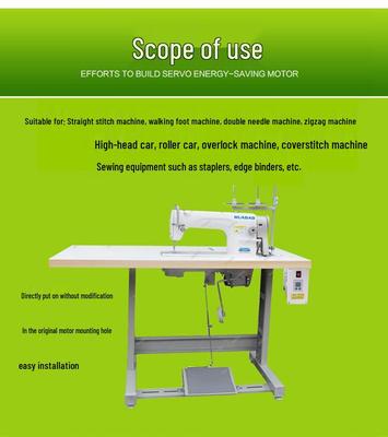 Silent 220V Energy-Saving Industrial Sewing Machine with Servo Motor, Overlock, and Direct Drive Flatbed