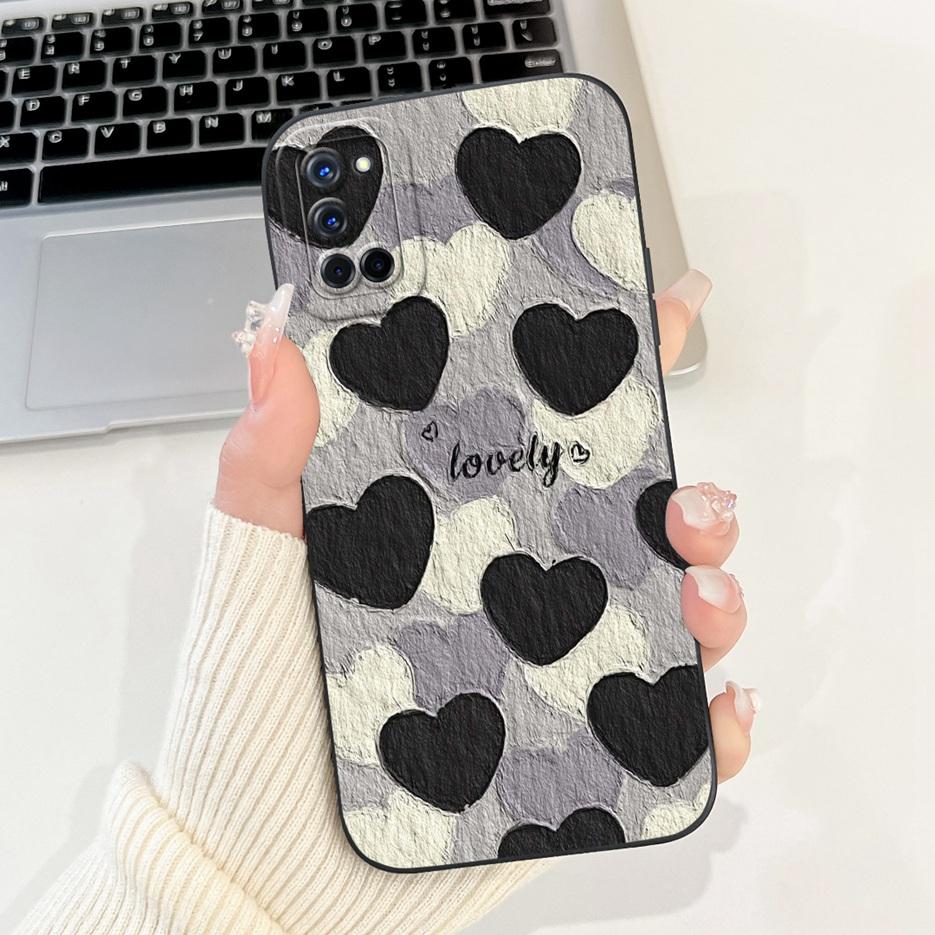 For Oppo A52 A72 A92 Case Stylish Flowers Cute Painted Cover Soft TPU Matte Phone Case For Oppo A92 A 52 72 OppoA52 OppoA72 Bags