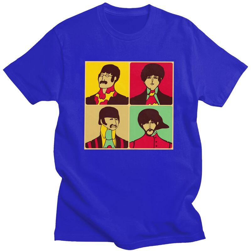 Custom The Beatle Heavy Metal Rock Tshirts for Men Short Sleeve Leisure T Shirt Tshirt Loose Fit Pure Cotton Tees Gift