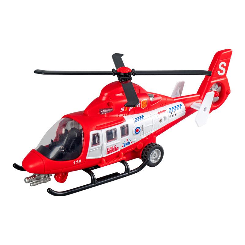 Simulation Large Rescue Helicopter Toys With Lights/Sound Effects Transport Aircraft Model Kids Early Childhood Educational Toy