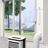 Accessori Portatili per Condizionatori d'Aria Set Sigillante per Finestre Piastra di Ventilazione per Finestre Lunghezza Regolabile Piastra Sigillante per Finestre