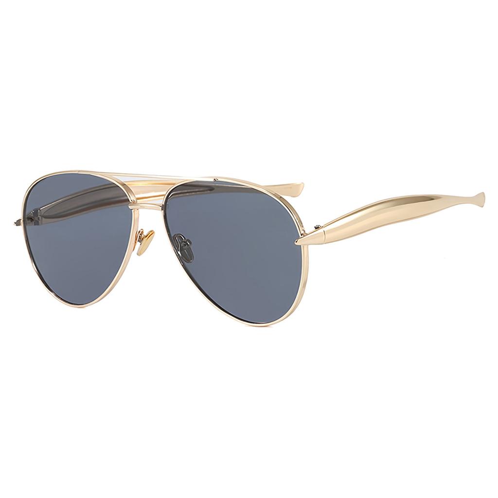 Fashionable Metal European and American Retro Trendy Toad Mirrors, Unparalleled, High End, Large Frame Sunglasses