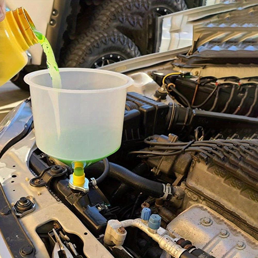 15pcs/Set Plastic Filling Funnel Spout, Fit Universal Vehicles, Spill Proof Coolant Filling Kit
