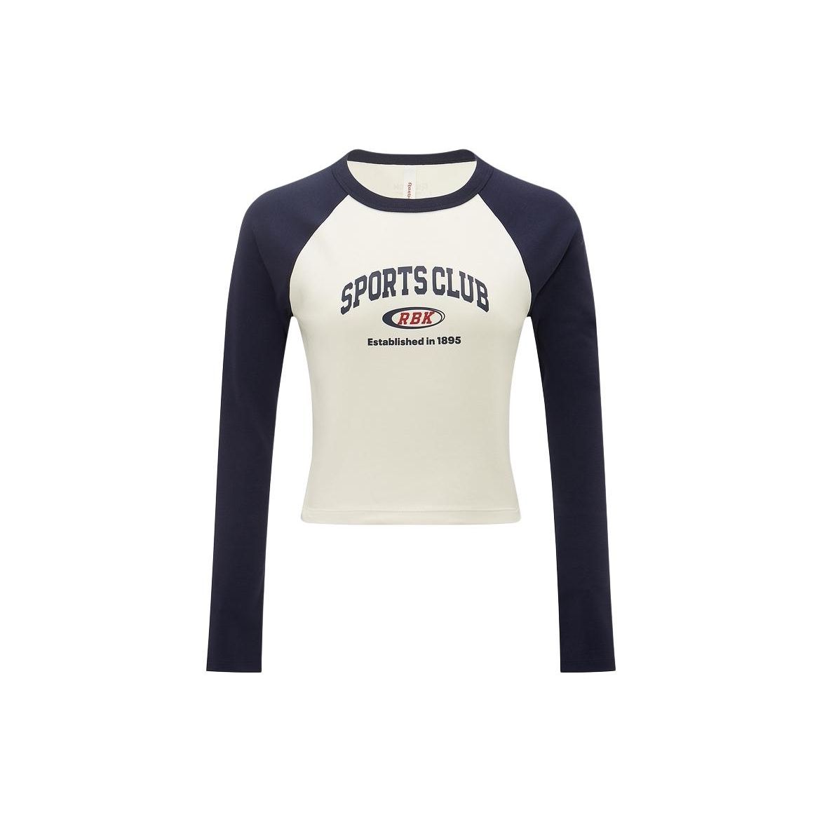 

Reebok Color Block Raglan Long Sleeve T-Shirt Women Tops Navy 24SRC502WGN2 L