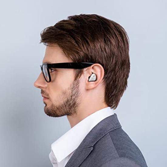 GLIDiC Wireless Earphones Bluetooth Superior IPX5 Waterproof Active Noise Fast Up To 35 White X X TW-6100 5.2 [Tile Function, In-Ear Design, Fit,