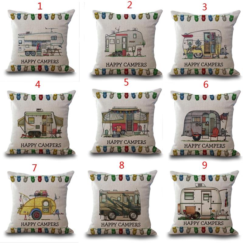 decorative camping pillows