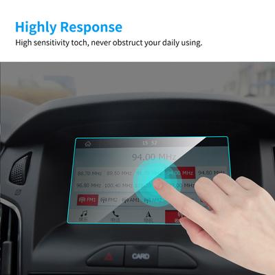 Auto GPS Navigation Kratzfestes Display Gehärtetes Panel Glas Displayschutzfolie Stil Auto Innenzubehör Für Ford Focus MK3 MK4