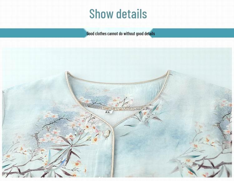 Stylish Two-Piece Summer Top for Middle-aged & Elderly Women - Short-Sleeve Shirt Set for Moms & Grandmas
