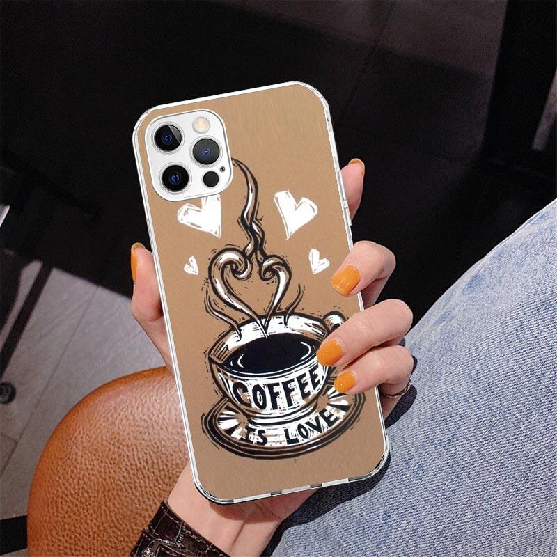 Coffee Wine Cup Phone Case For iPhone 17 Air 16 Pro Max 16E 15 + 14 Plus 11 12 13 Mini 7 8 SE Gift Print Cover Fundas 17 Air 16