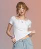 Aejeuon Square Line Tee / White