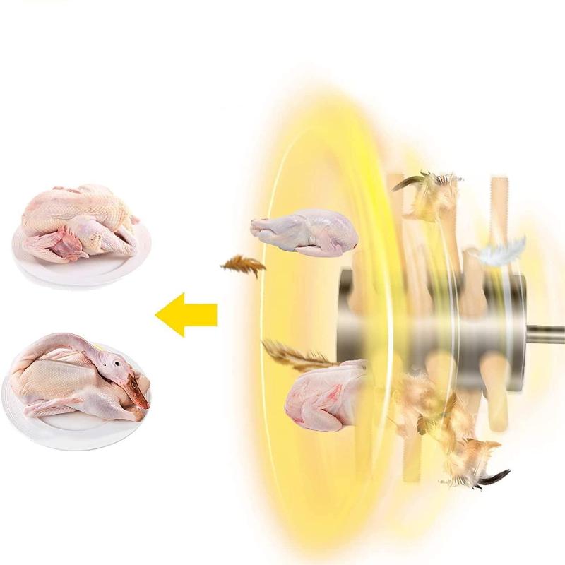 Macchina Spiumatrice Pollo 24 Dita Acciaio Inossidabile Robusta Rimozione Piume per Quaglia Anatra