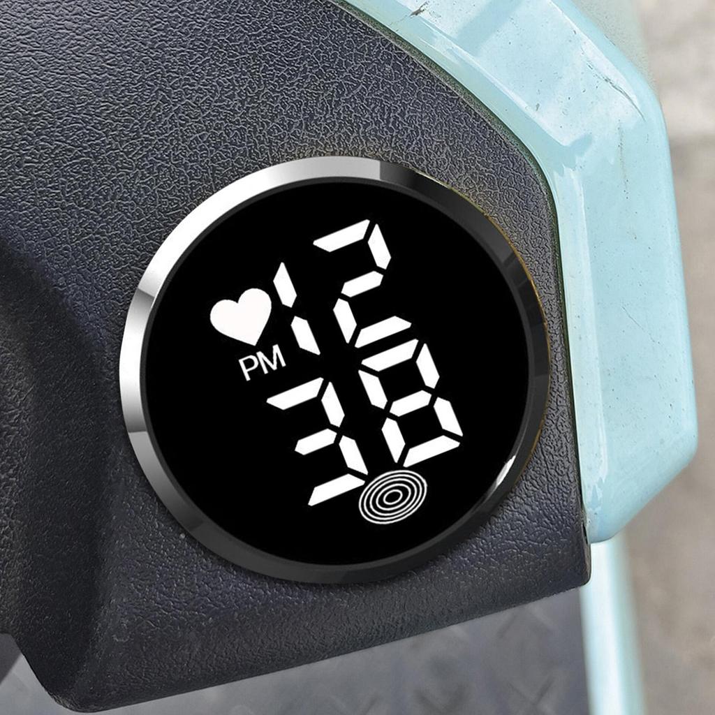 Klocka För Bils Instrumentbräda Automotive Självhäftande Digitala Klockor Sätts På Liten LED Tidsvisning Klocka För Bils Instrumentbräda Luftutblås Cykel