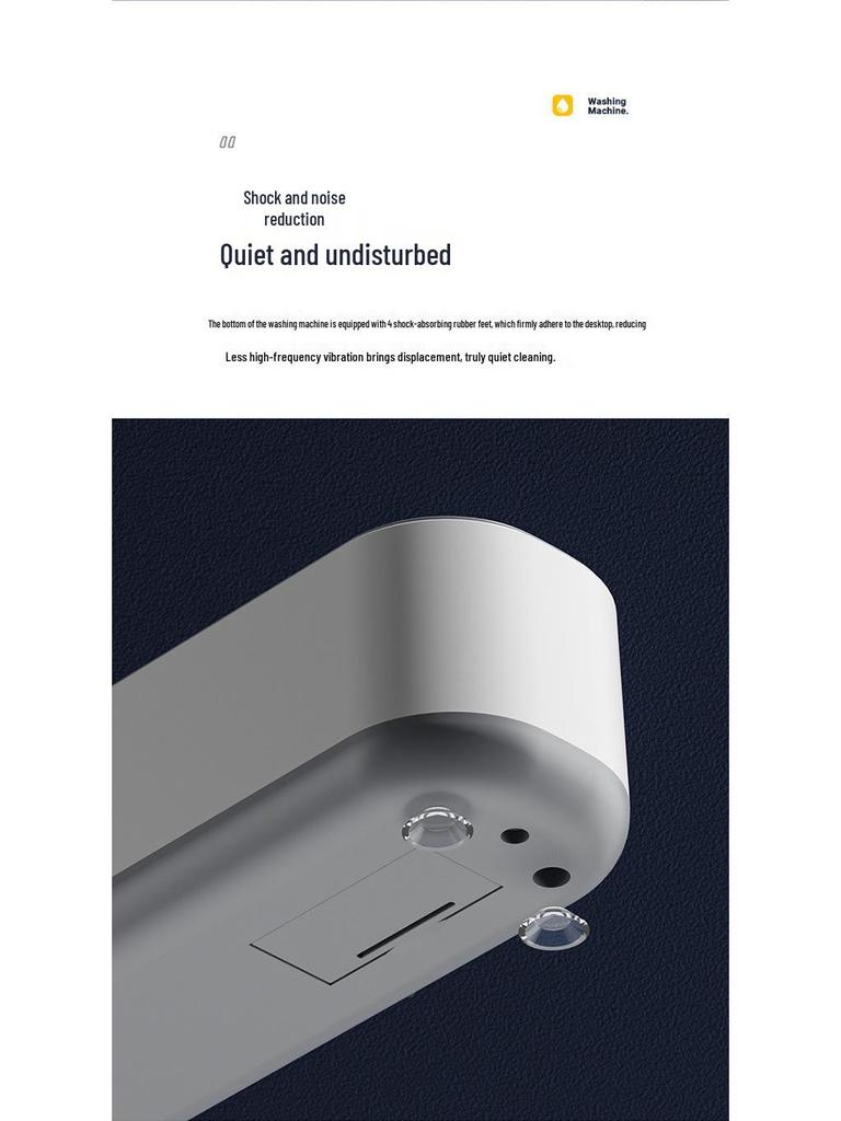 Compact Ultrasonic Cleaner with UV Sterilization for Glasses and Jewelry