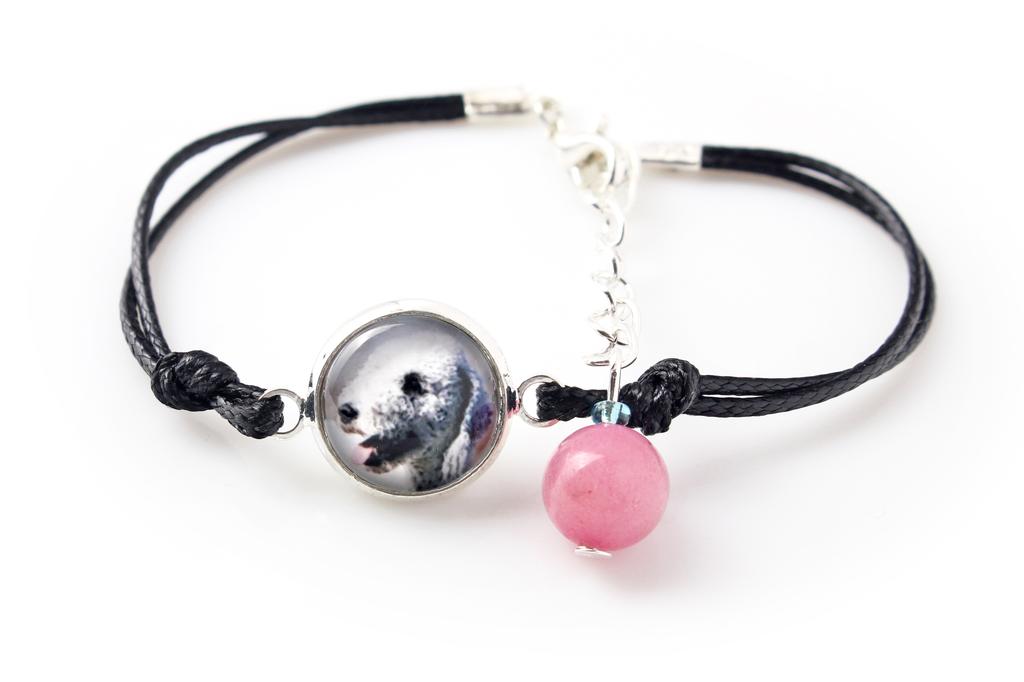 Terrier Bedlington, Terrier de Rothbury, Terrier Rodbery - pulsera con tu foto hecha a mano, joyería única de la marca Art-Dog