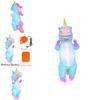Cute Unicorn Dress-up Prop For Festivals And Events Inflatable Blue Costume