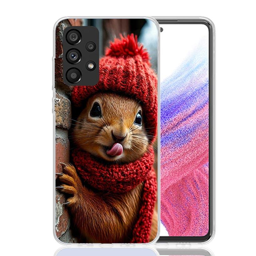 Animal Squirrel Phone Case for Samsung Galaxy A17 A16 A15 A14 A13 A57 A56 A55 A54 A53 A37 A36 A35 A34 A33 A26 A25 A24 A23 Galaxy