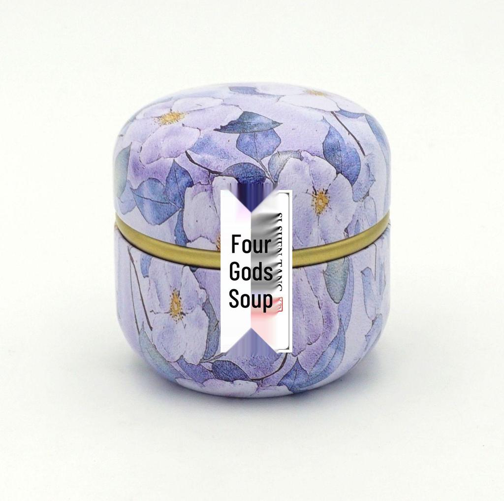 Goddess Festival Gift Box: Peach Osmanthus Oolong & Rose Black Tea in Small Iron Cans