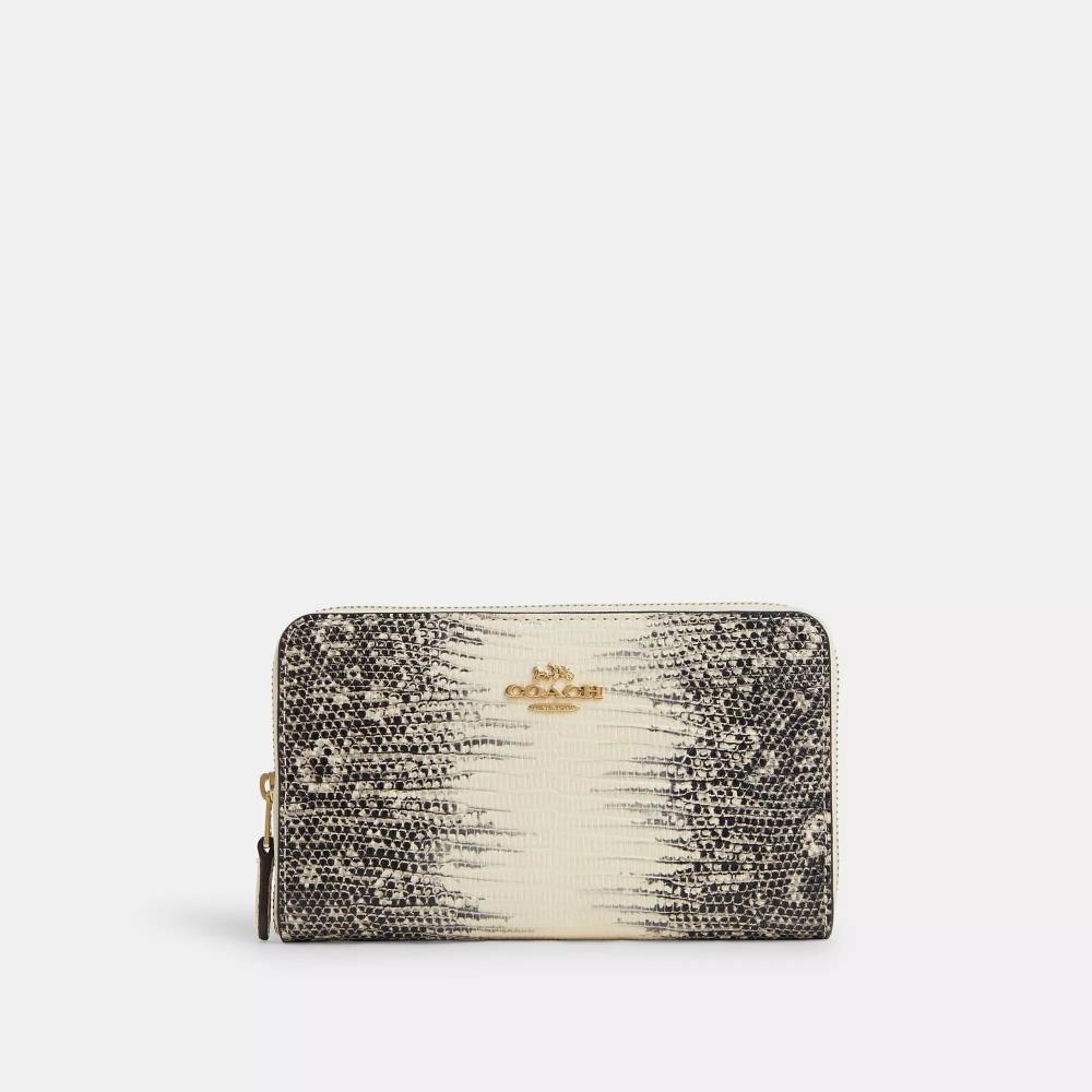 

Coach Medium Id Zip Wallet gold natural