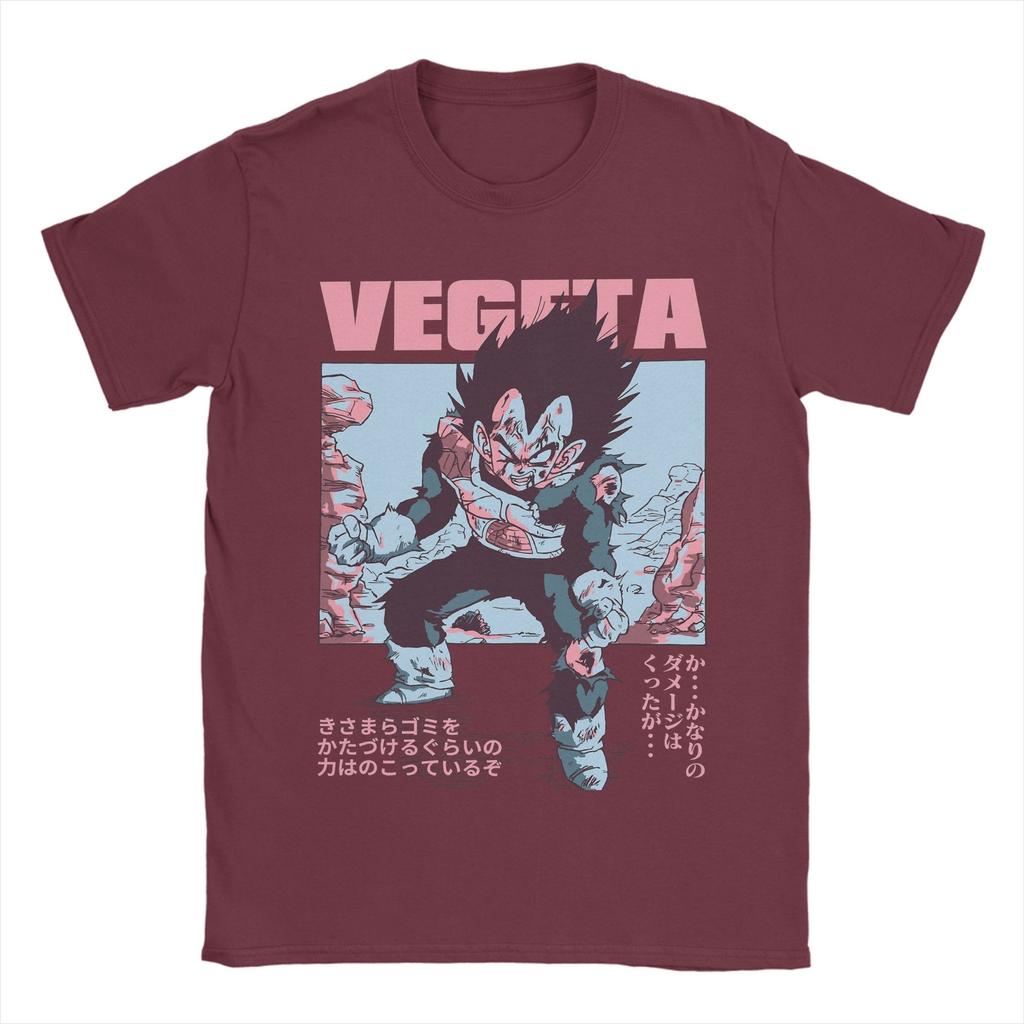 Distressed Saiyan Battle Hardened DDragon Ball Z Vetega T Shirts for Unisex Pure Cotton TShirts Tee Shirt Short Sleeve Plus Size