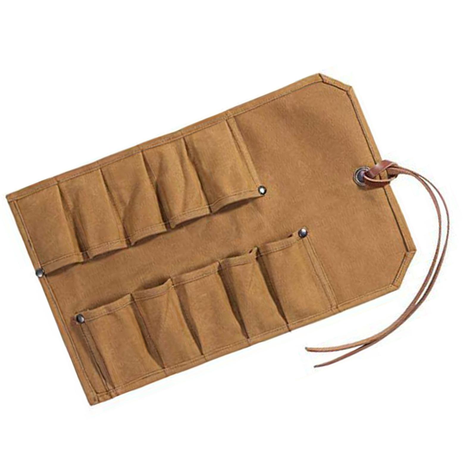 

Скрутка для инструментов Сверхпрочный Вощеный Холст Маленькая Сумка для Инструментов Подсумок для Инструментов для Стамесок Молоток Долота Карманная Сумка для Хранения Аксессуар для Инструментов