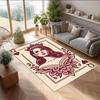 Soft Crystal Velvet Floor Rug,Lana Del Rey Anti Slip Decorative Carpet, Plush Area Mat For Indoor Home Decoration