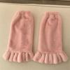 Knee Sleeve Solid Color Women Leg Warmers Ruffles Leg Socks Korean Style Hosiery Plush Foot Sock