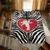 2D Colorful Zebra Stripe Pattern Carpet Rug for Home Living Room Bedroom Sofa Doormat Decor,kid Play Area Rug Non-slip Floor Mat