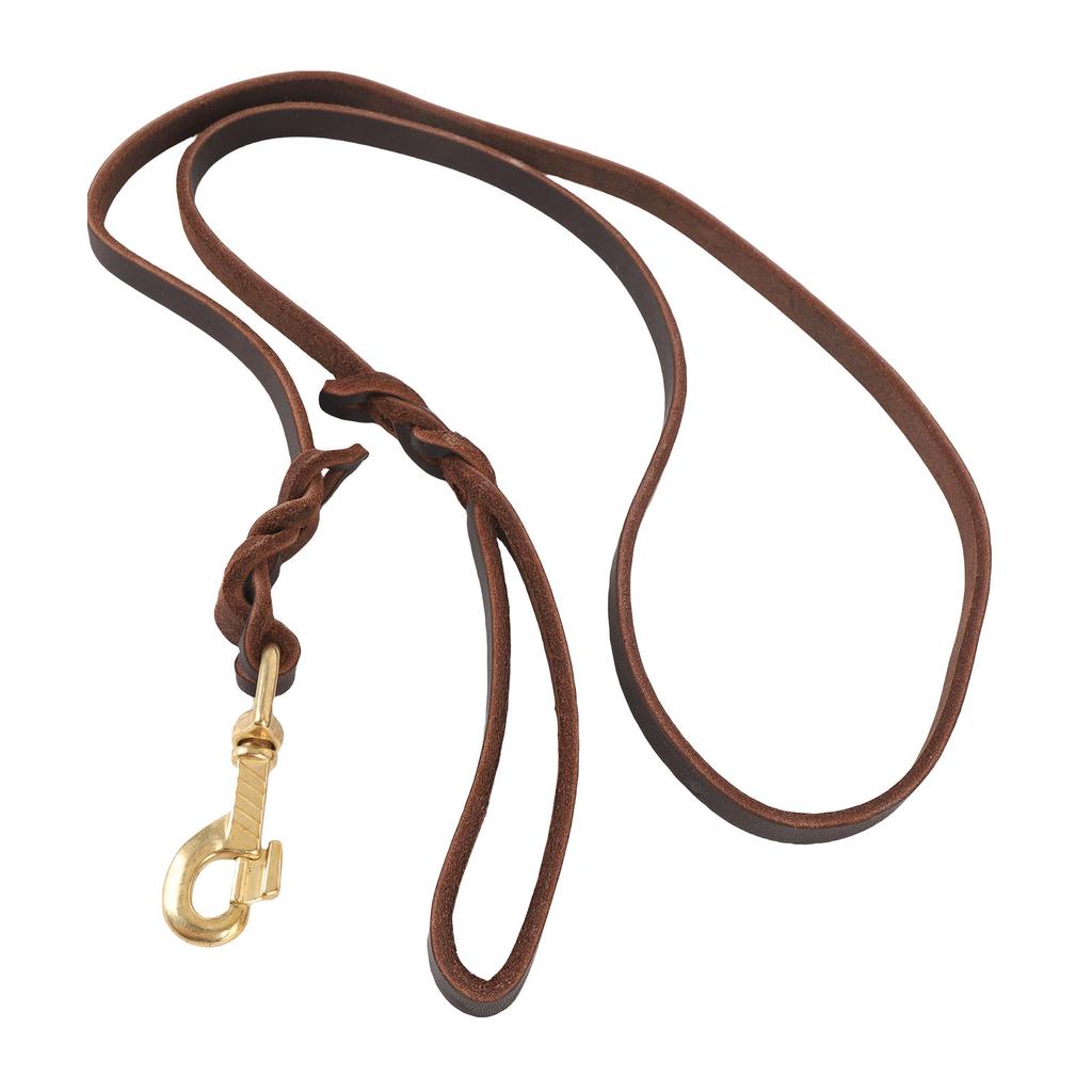 Artificial Leather Dog Leash Soft and Comfortable Pet Training Rope with Snap Hook for Outside