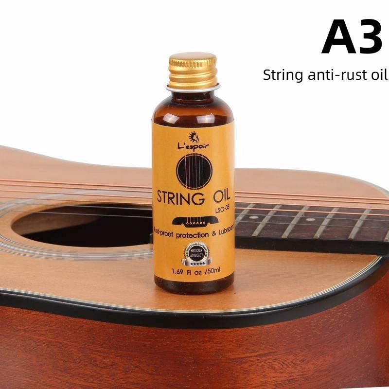 Musical Instrument Brightening Wax Guitar Panel Cleaner Musical Instrument Cleaning Care Oil String Anti-Rust Oil