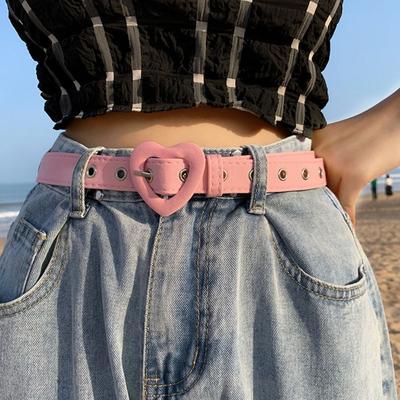 Módní doplňky Heart Denim pásek na šaty Džíny Šaty Pas Nový Y2K pásek