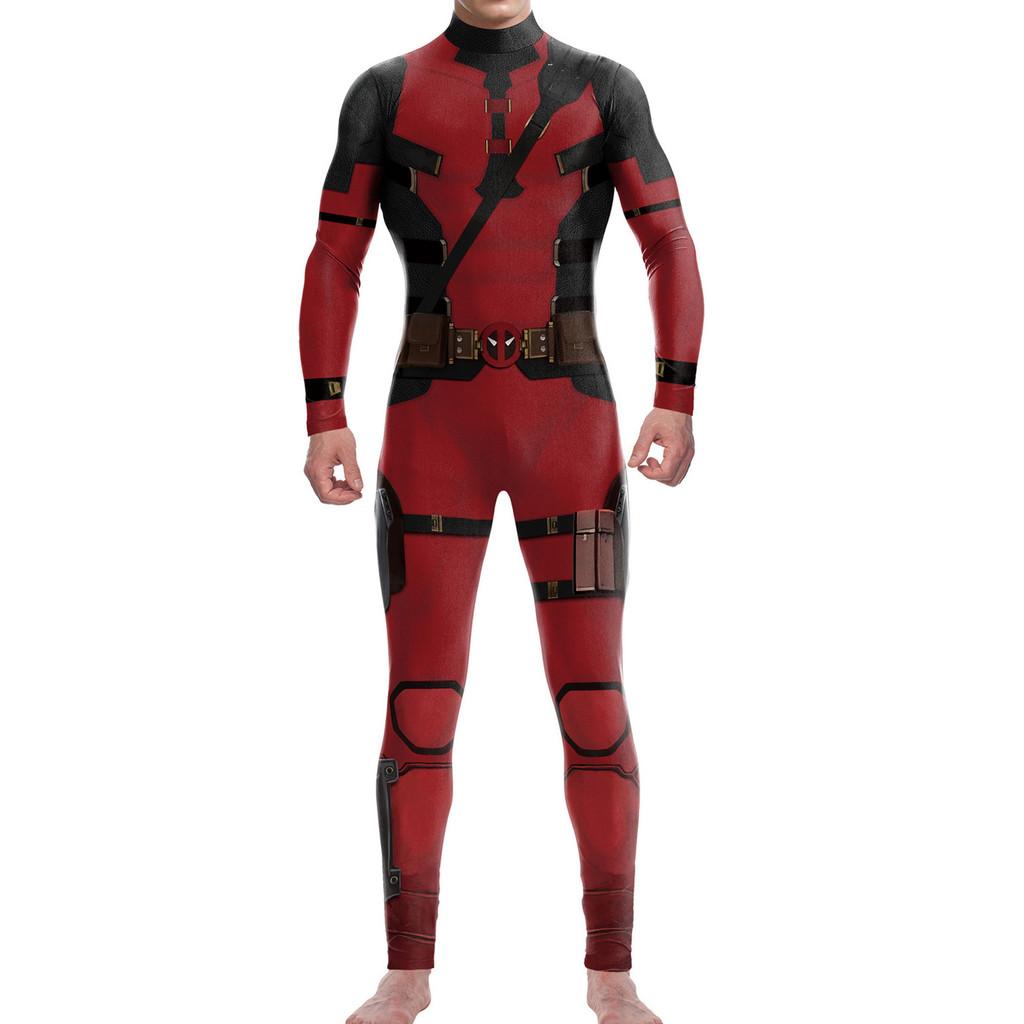 Combinaison Personnage Marvel Deadpool Et Wolverine Pour Halloween Cosplay Costumes Fêtes