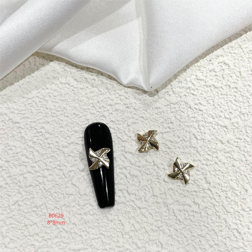 Celebrity Alloy Light Luxury Sparkling Zircon Nail Art Jewelry – DIY Micro-Inlaid Versatile Nail Accessories