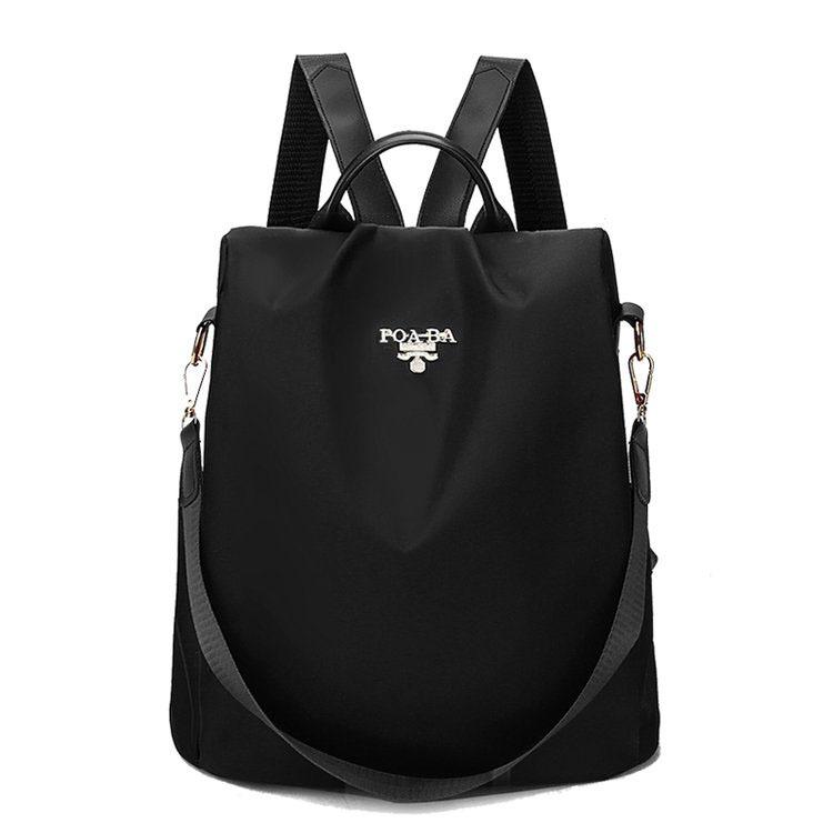 Women's Vintage Oxford Anti-theft Backpack with Pendant – Large Capacity Fashion Schoolbag & Shoulder Bag
