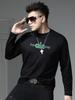 European Style Round Neck Long Sleeve T-Shirt for Men 2025 New Autumn Base Shirt Trendy Letter Print Top for Men