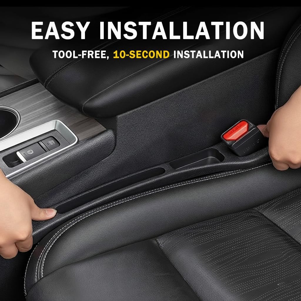 2PCS Car Seat Gap Filler And Organizer, Universal Console Catcher Fill The Gap Between Seat And Console, Anti-Drop Organizer | Universal