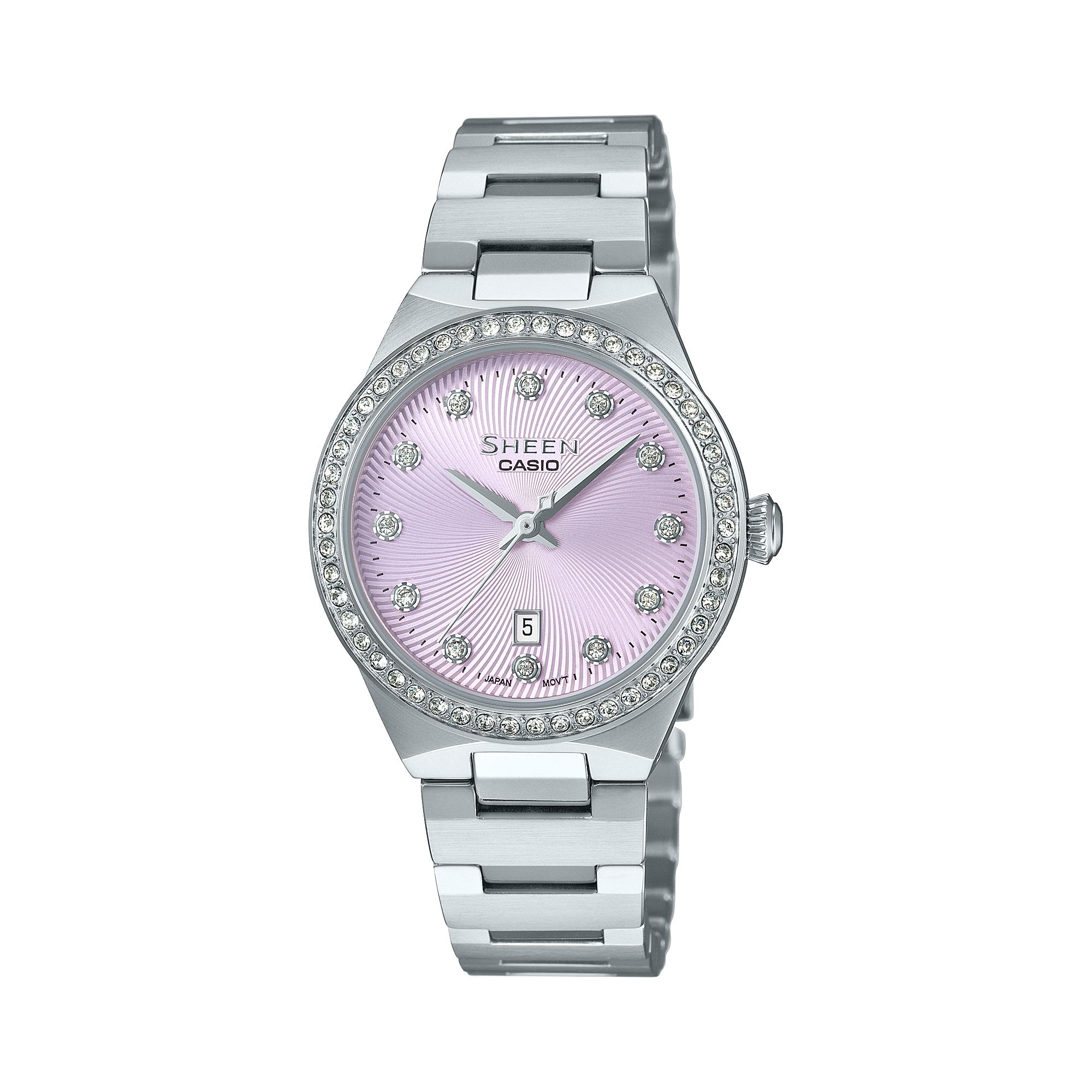 Casio Men s 50M Water Resistant Analog Quartz Watch SHE-4520D-6A синий