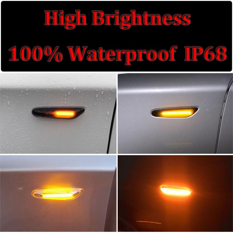 New LED Dynamic Turn Signal Blinker Side Marker Mirror Indicator Light For BMW 1 Series E88 Cabriolet 2008-2013
