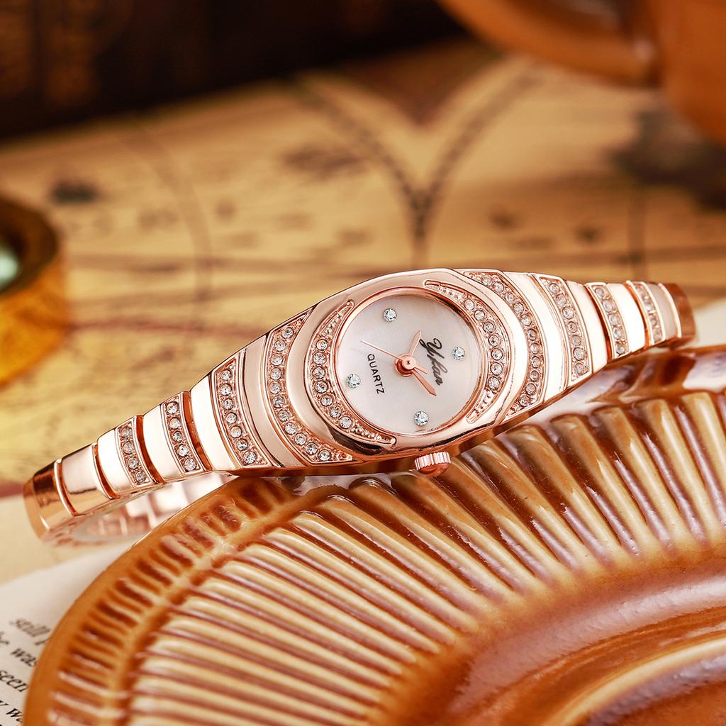Elegant Women Watches Fashion Rhinestone Ladies Quartz Watch Bracelet Wristwatches Reloj Mujer