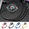 AAACN1 3 In 1 Car Ornament for Alfa Romeo 159 156 147 Mito Telescopic Cable Is Suitable for Apple C Android Mobile Phone Fast Charging